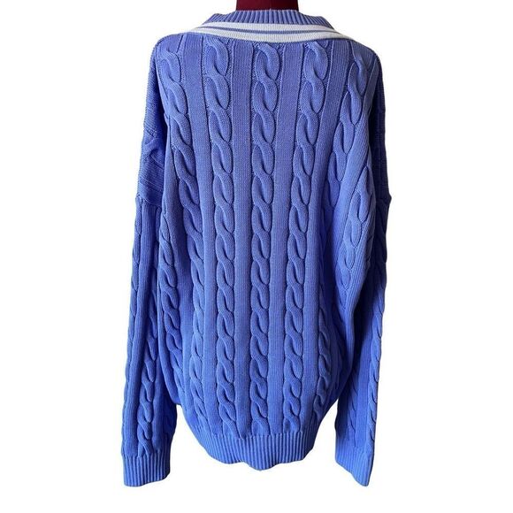 NWOT Aritzia TNA Clay Sweater Size XL Playful Purple Pastel V Neck - Picture 2 of 8